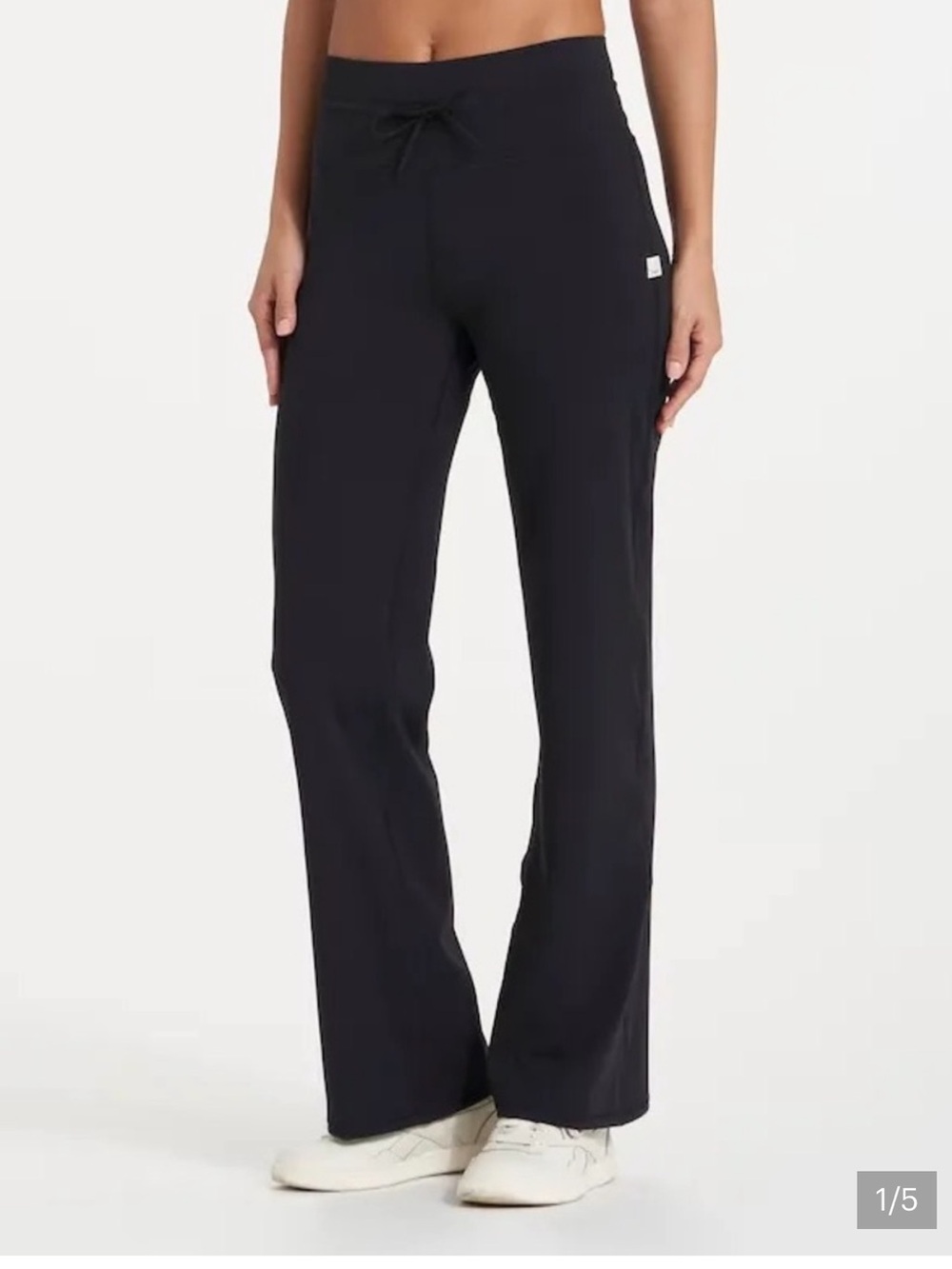 Vuori Women’s Wide-Leg Lounge Pants in Black